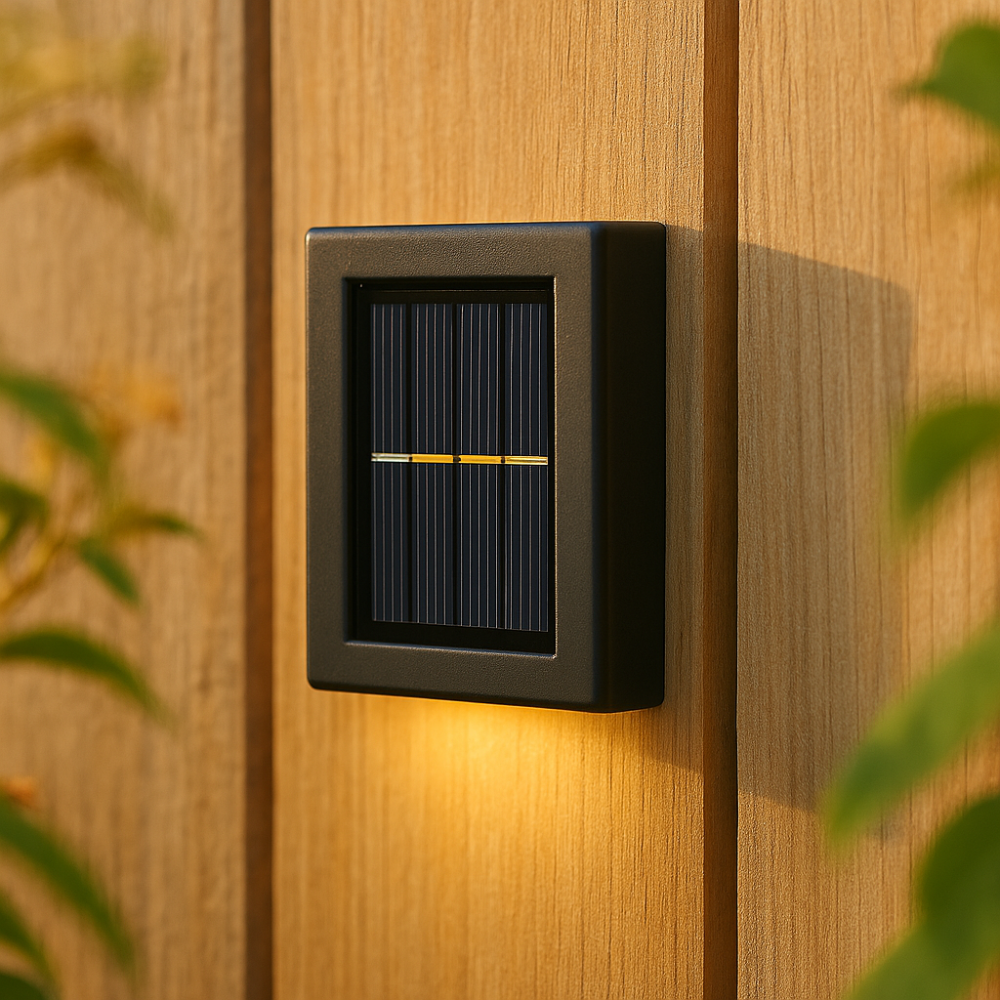 Solar Wandlampen LED Außen | 8h Leuchtdauer | Bewegungsmelder Kabellos | Lumavex