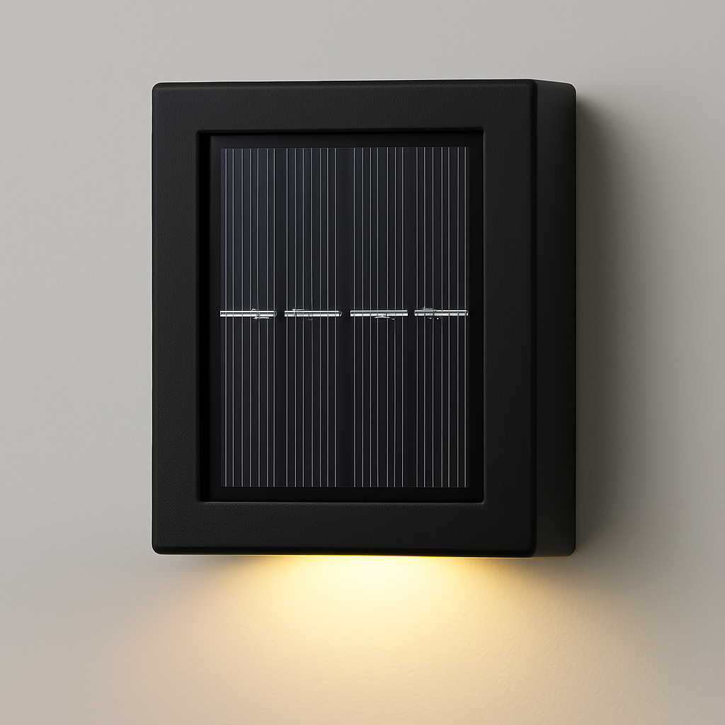 Solar Wandlampen LED Außen | 8h Leuchtdauer | Bewegungsmelder Kabellos | Lumavex