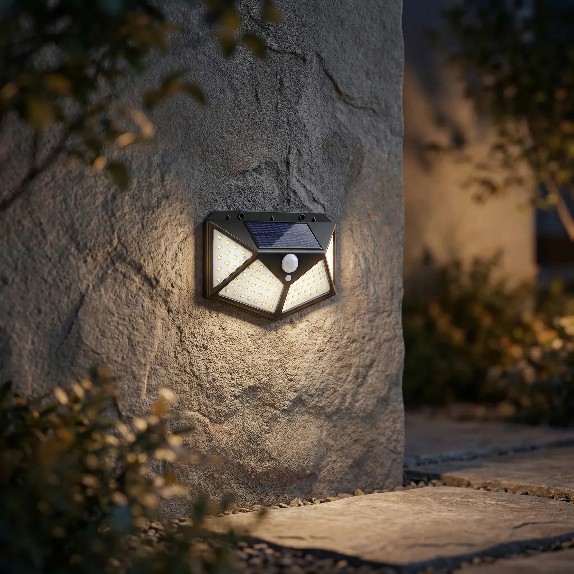 Solarux - Solar-Powered Wall-Mounted Security Light- Outdoor Security Lighting