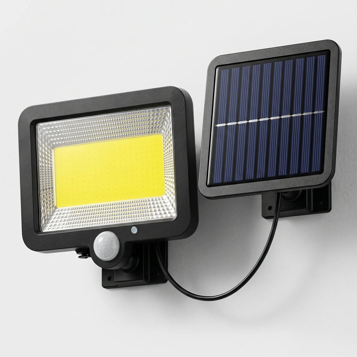 Solarvex - Solar-Powered COB LED Wall Light With Motion Sensor- Motion-Activated Lighting
