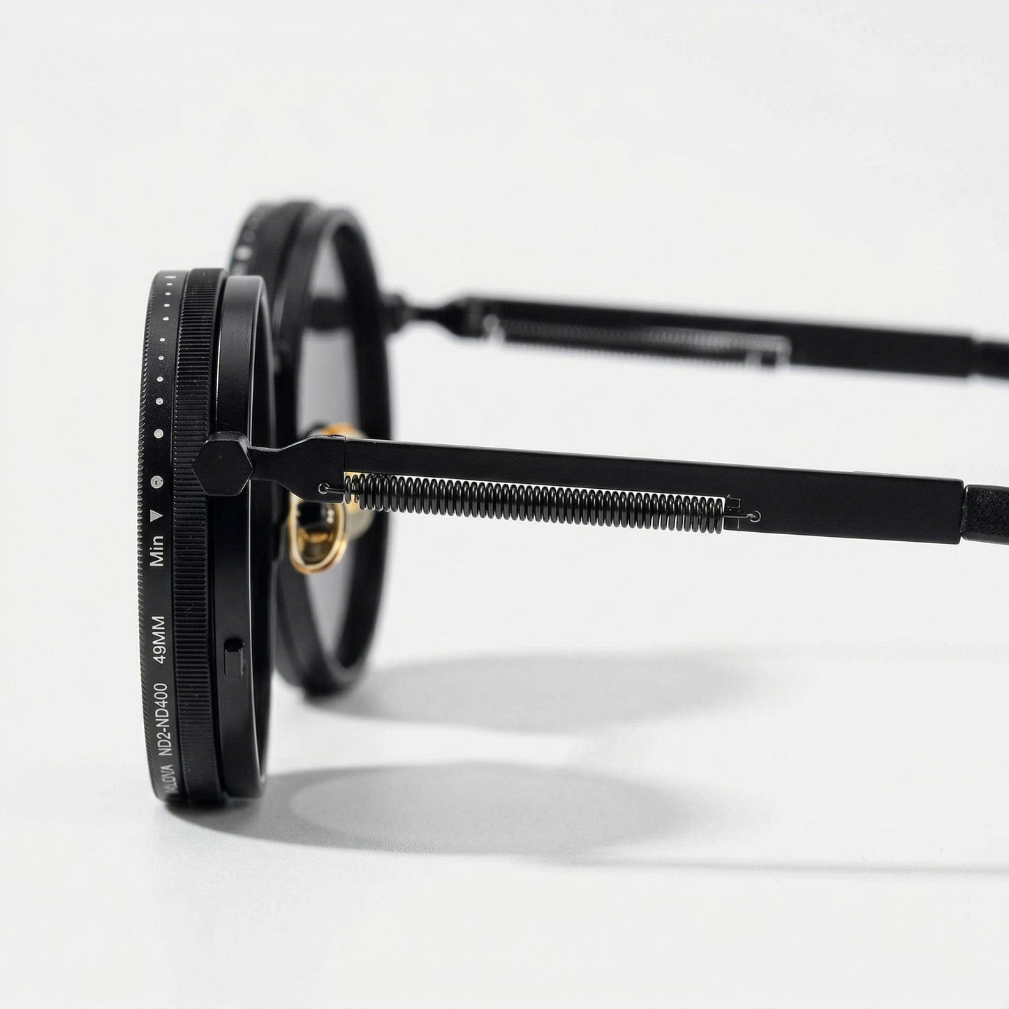 Solbriller | Runde solbriller med vintage metalstel