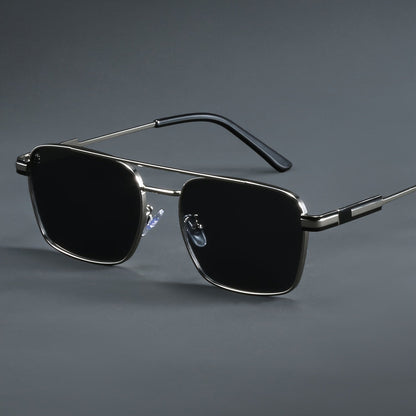Solbriller herre | Aviator solbriller i metal firkantet
