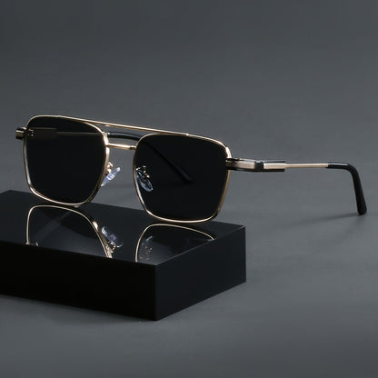 Solbriller herre | Aviator solbriller i metal firkantet