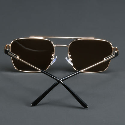 Solbriller herre | Aviator solbriller i metal firkantet