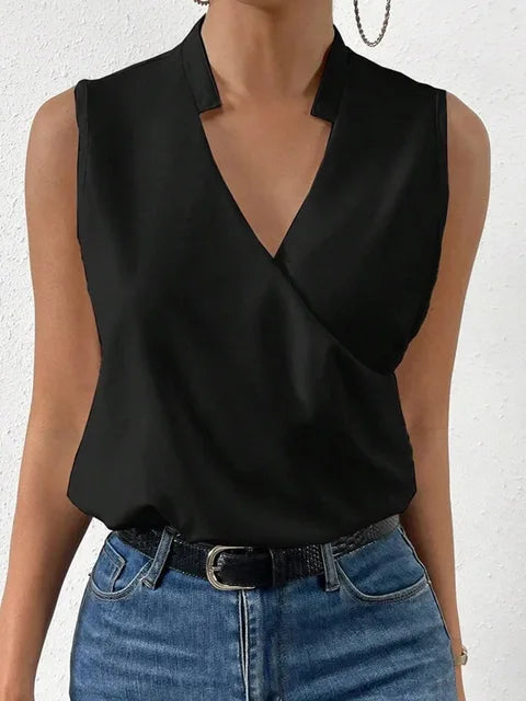Soleil Women's Top | Lightweight V-Neck Going Out Top 4
