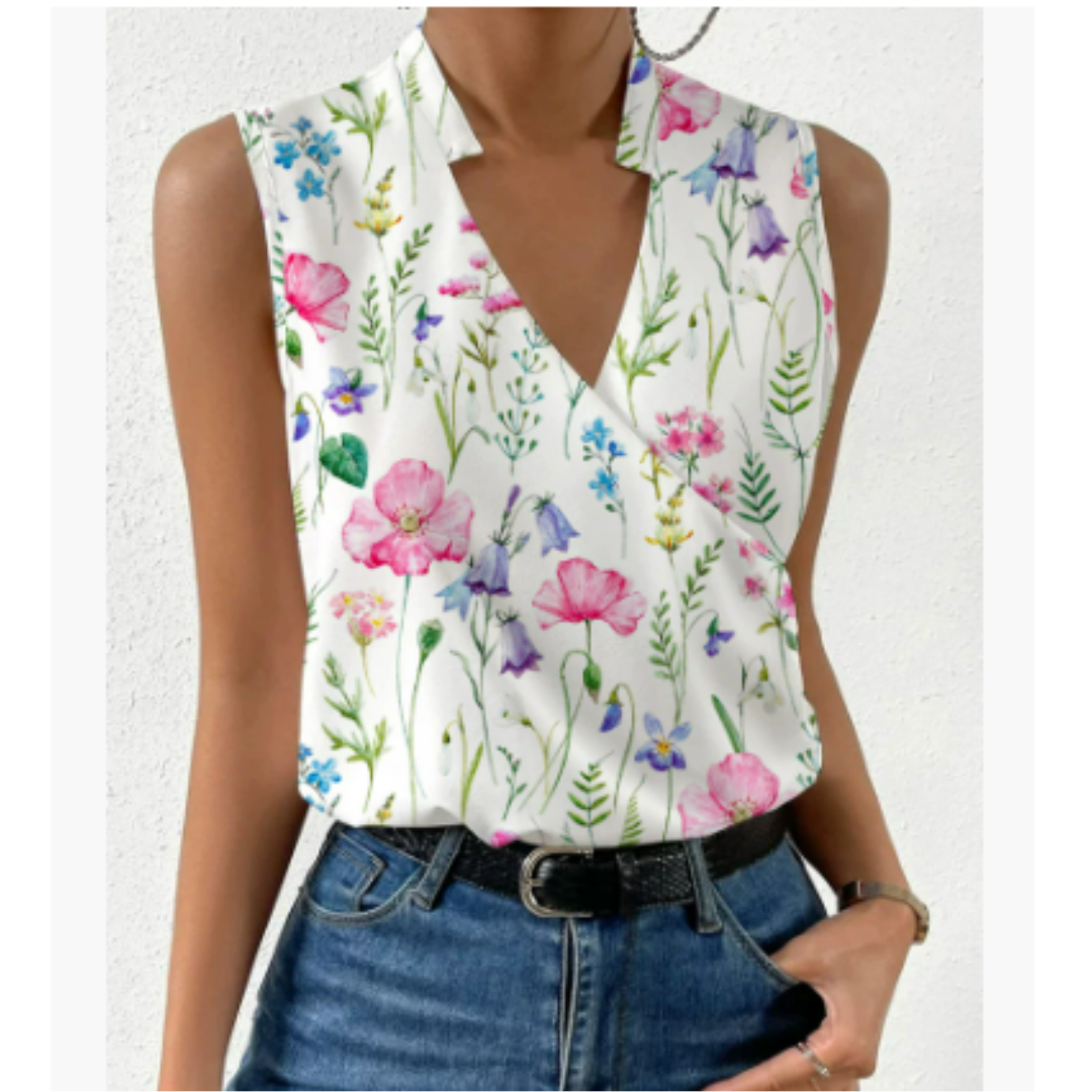 Soleil Women's Top | Lightweight V-Neck Going Out Top 5