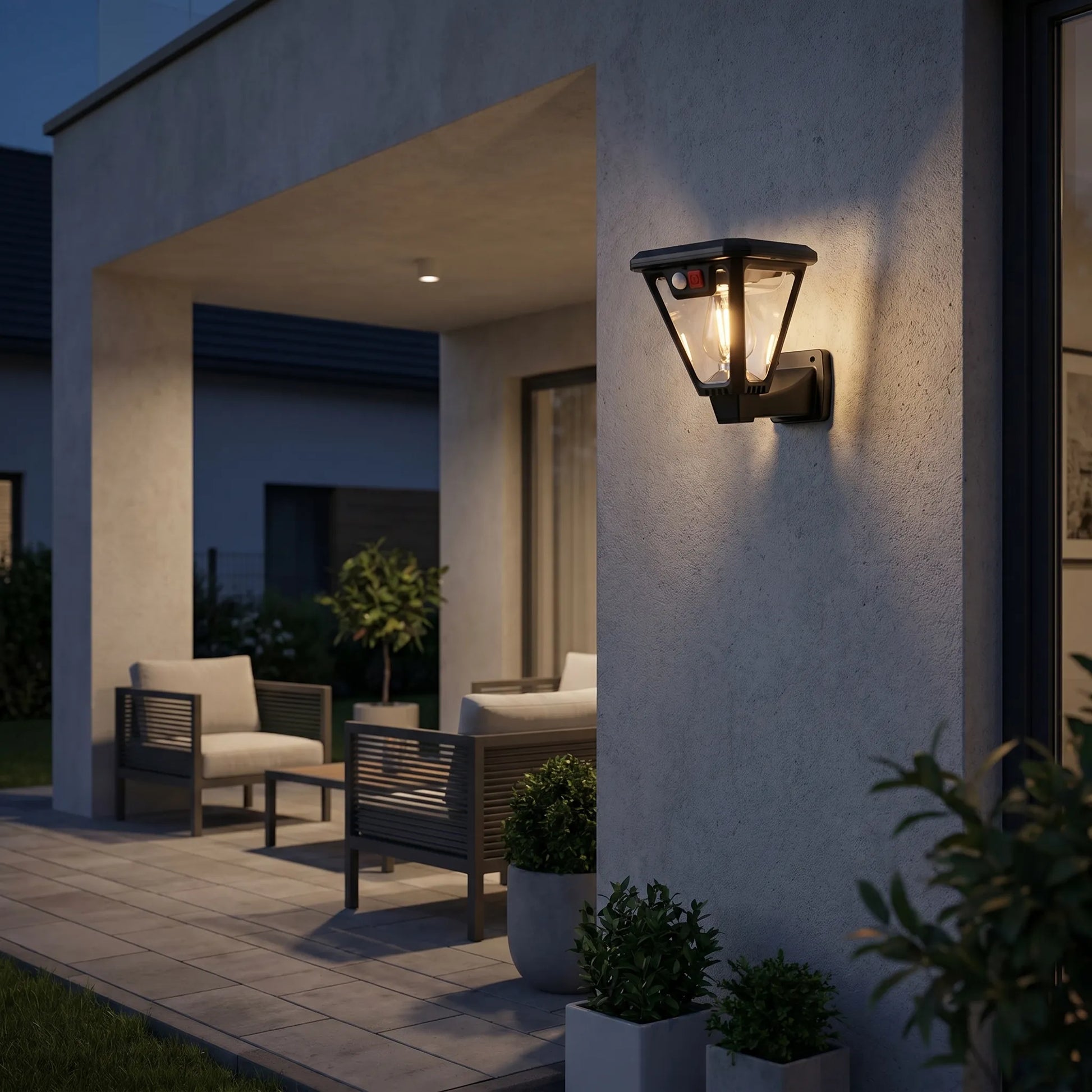 Solumix - Solar LED Wall Light With Motion Sensor- Motion-Triggered Lighting
