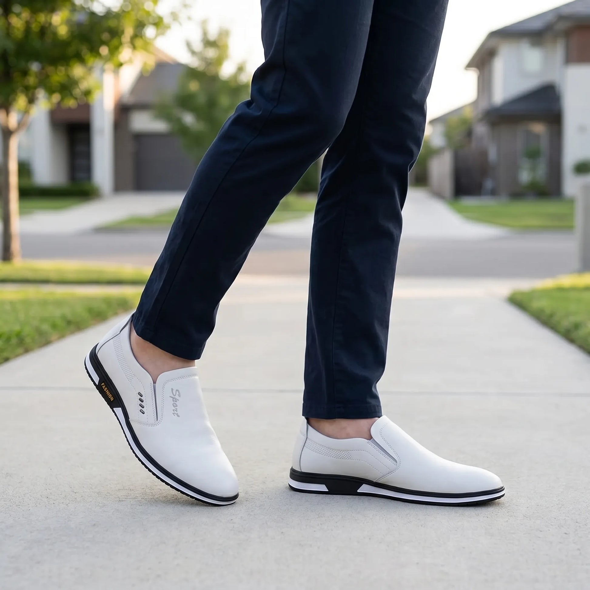 Solvex - Slip-On Loafer With Breathable Side Panel  Everyday Smart Casual