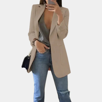 Women’s Longline Slim Fit Tailored Blazer Jacket