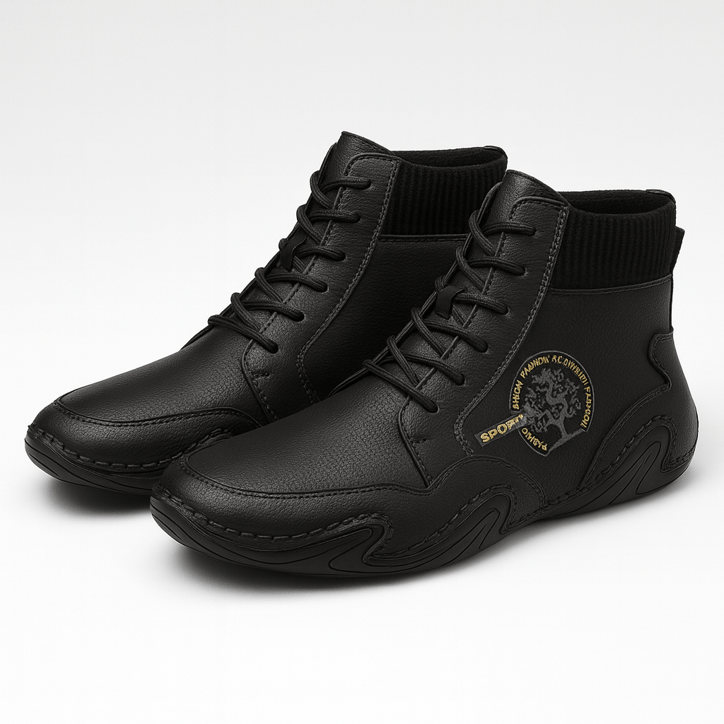 Bluzeo | Vintage leather ankle boots