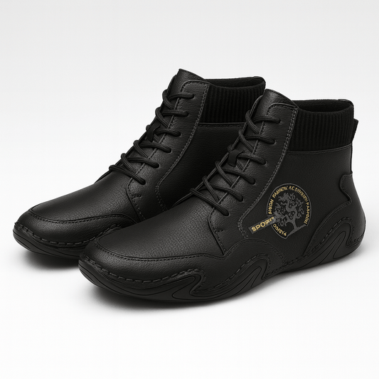 Bluzeo | Vintage leather ankle boots