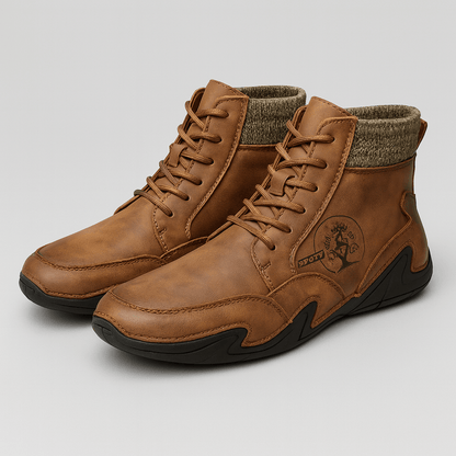 Bluzeo | Vintage leather ankle boots