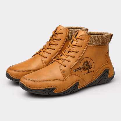 Bluzeo | Vintage leather ankle boots