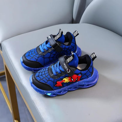 Dziecięce Trampki Z Podświetleniem LED | Buty W Stylu Superbohaterów