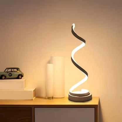 Spiralförmige LED-Tischlampe mit Dimmer – Modernes Design 19W Zorenza