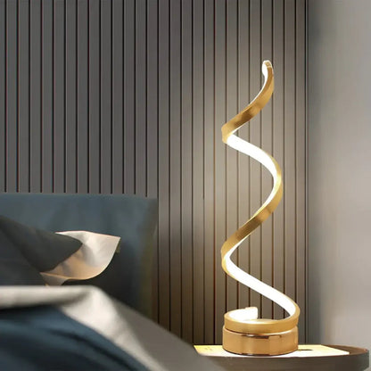 Spiralförmige LED-Tischlampe mit Dimmer – Modernes Design 19W Zorenza