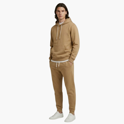 Sportive Herren Trainingsanzug | Bequemer Kapuzenpullover & Schmal zulaufende Jogginghosen für Fitness und Freizeit 1