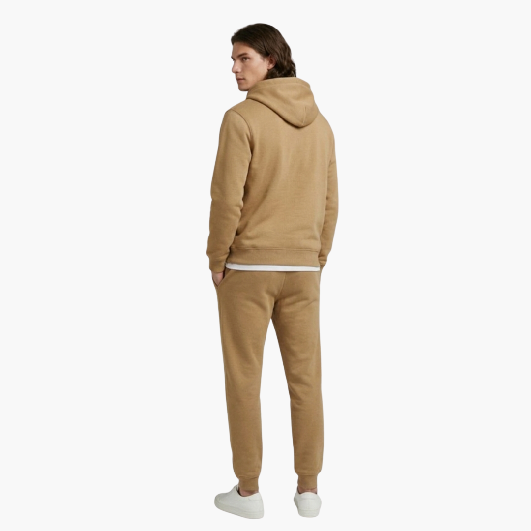 Sportive Herren Trainingsanzug | Bequemer Kapuzenpullover & Schmal zulaufende Jogginghosen für Fitness und Freizeit 3