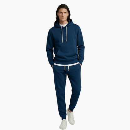 Sportive Herren Trainingsanzug | Bequemer Kapuzenpullover & Schmal zulaufende Jogginghosen für Fitness und Freizeit 7
