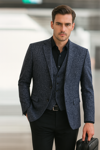 Veste blazer slim de printemps pour homme
