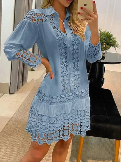 Mini-robe Marilou manches longues coupe flatteuse