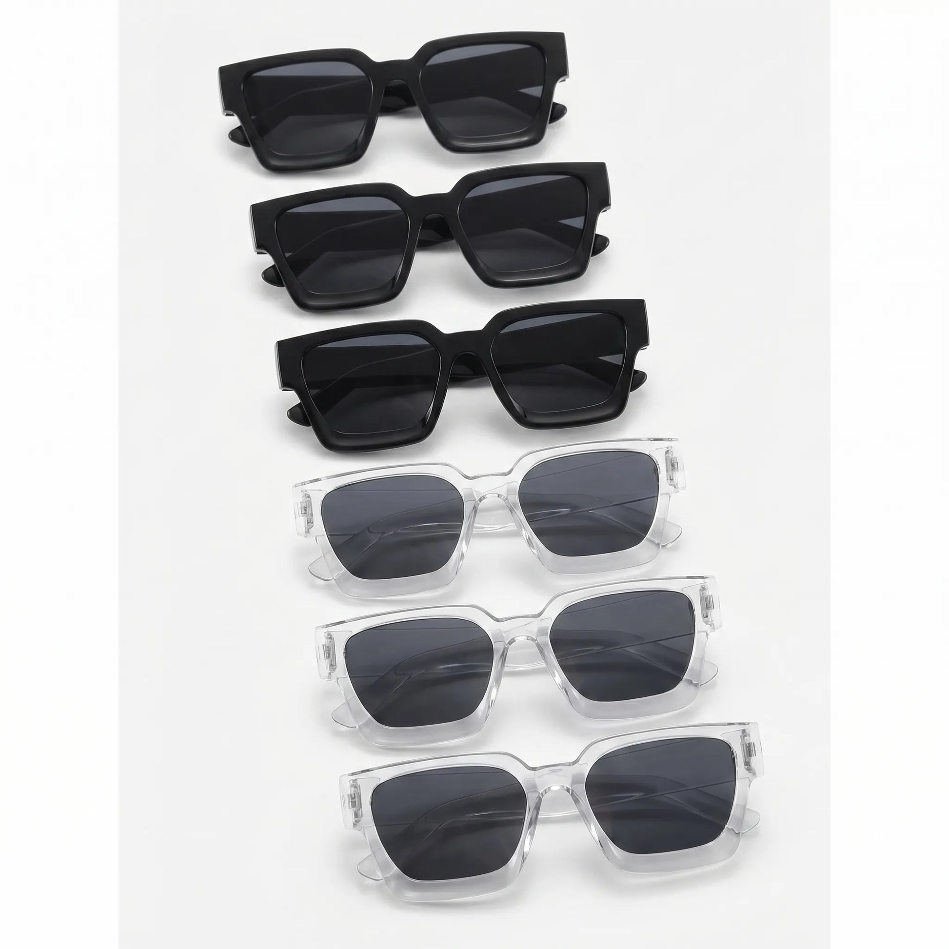 Squarix - Bold Square Frame Unisex Sunglasses  Daily Casual Wear