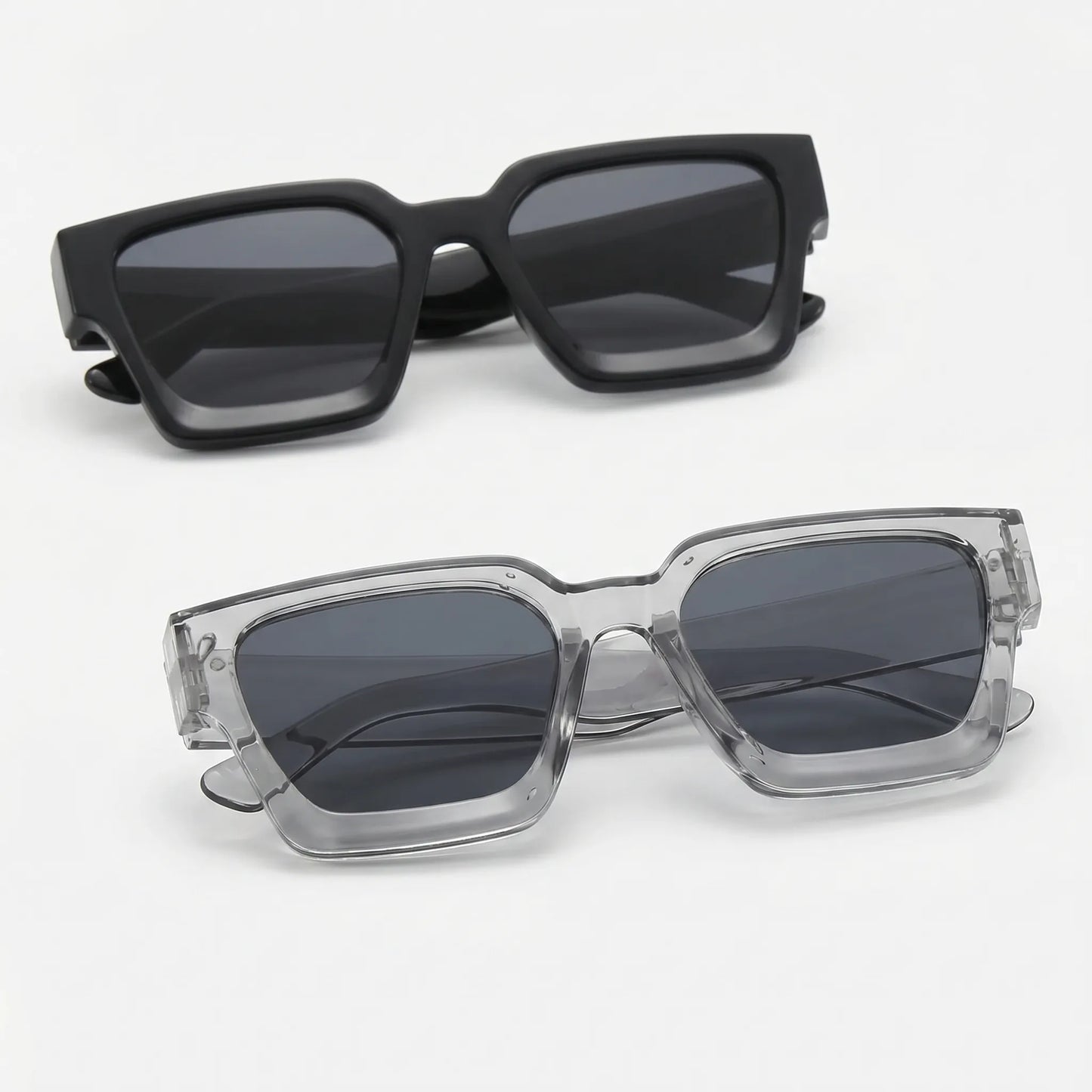 Squarix - Bold Square Frame Unisex Sunglasses  Daily Casual Wear