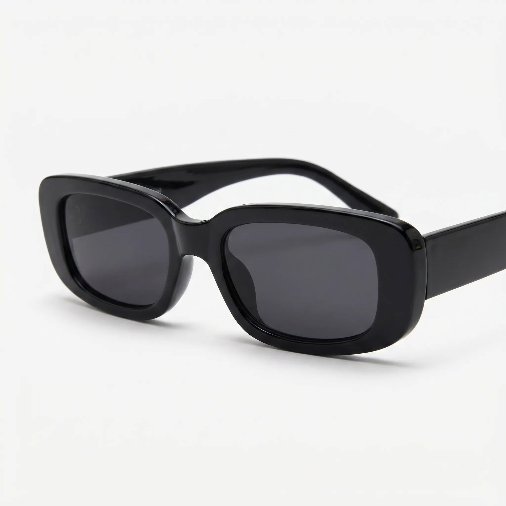 Squarova - Narrow Rectangular Retro Frame Sunglasses  Everyday Sun Shading