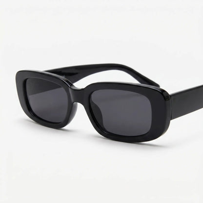 Squarova - Narrow Rectangular Retro Frame Sunglasses  Everyday Sun Shading