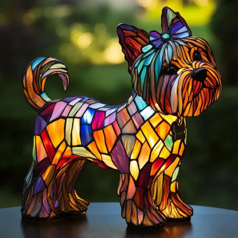 Farverig Hundelampe i Glasdesign - Skab Hygge i Dit Hjem