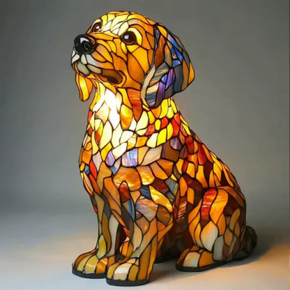Farverig Hundelampe i Glasdesign - Skab Hygge i Dit Hjem
