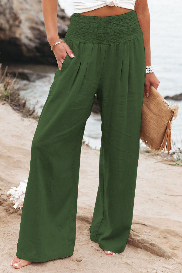 Stilvolle Stoffhose Damen | Hohe Taille aus Leinenmischung | Leichte Sommerhose für ultimativen Komfort 4