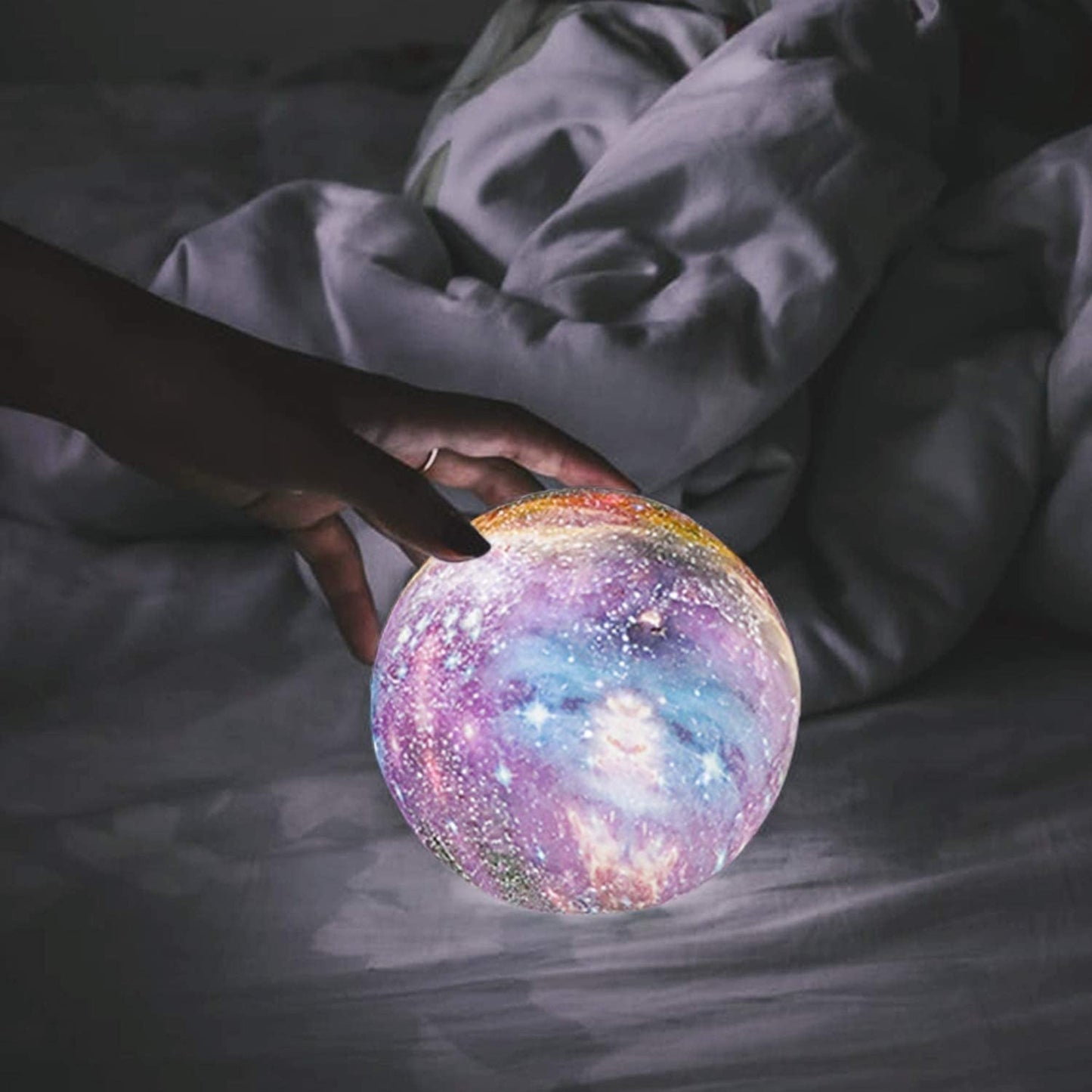 Stolní lampa galaxie měsíc dekorativní usb