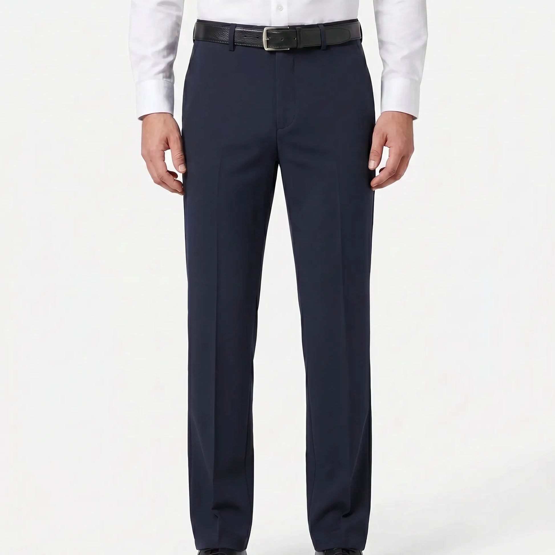 Straivex - Straight-Leg Loose Fit Trousers  Office And Boardroom Wear