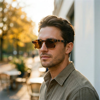 Stylish Retro Sunglasses with Polarized Lenses and UV Protection