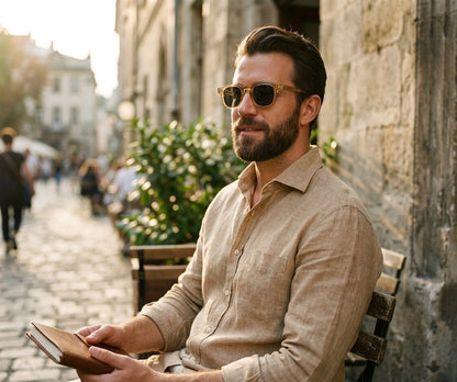 Stylish Retro Sunglasses with Polarized Lenses and UV Protection