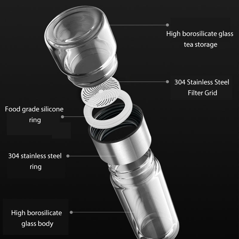 Stylowy termos na herbatę z podwójnymi ściankami – 400 ml, idealny do podróży 2