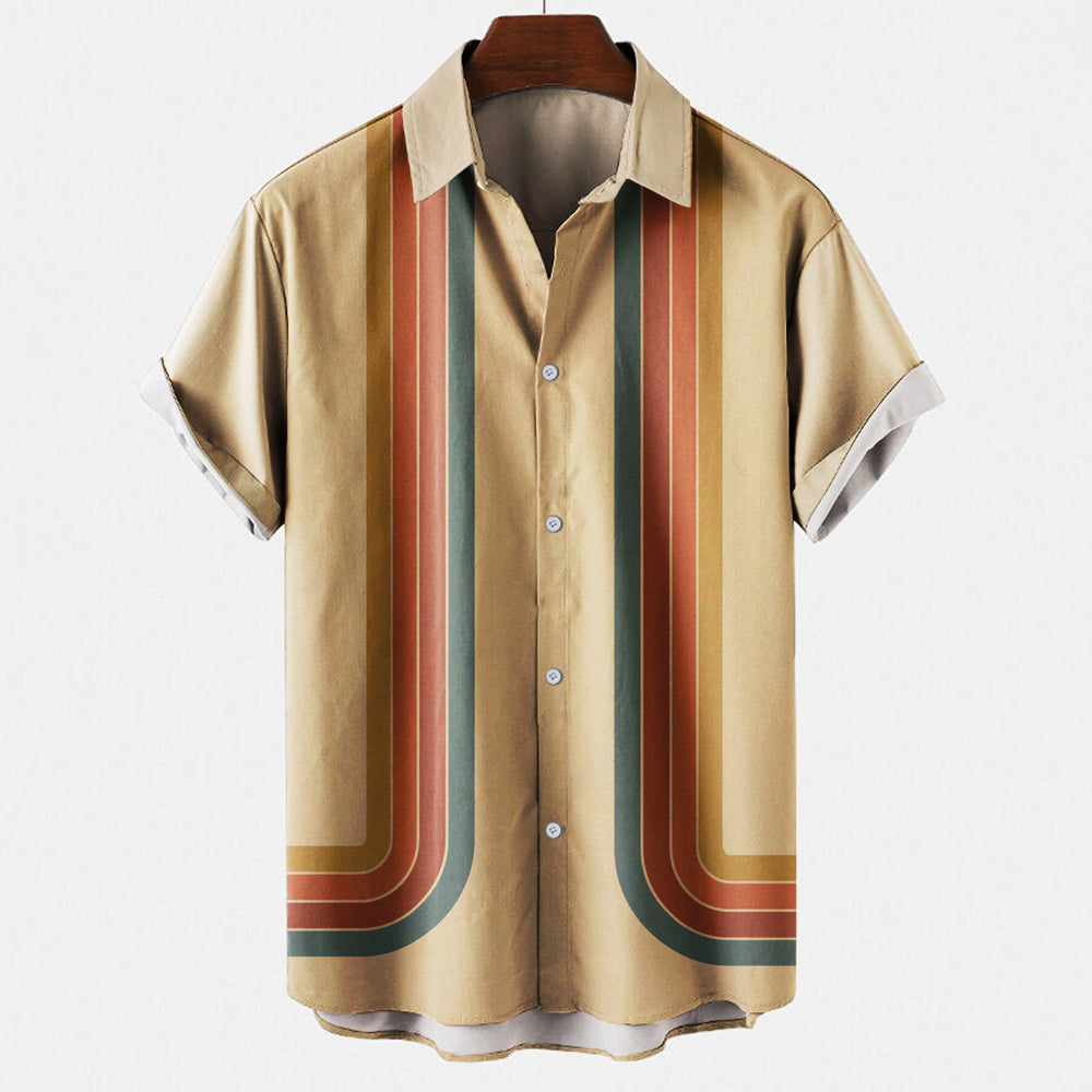 Arnold - Mens Retro Style Button Shirt
