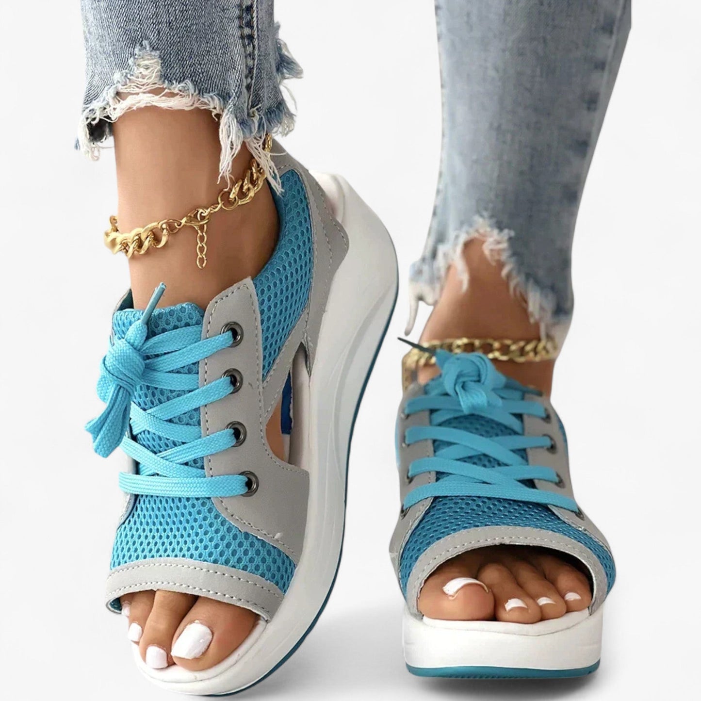 Zoë - Sandali ortopedici - Sandali da donna - Blu - donna ortopedici sandali sandals women sandals - Concept Palermo