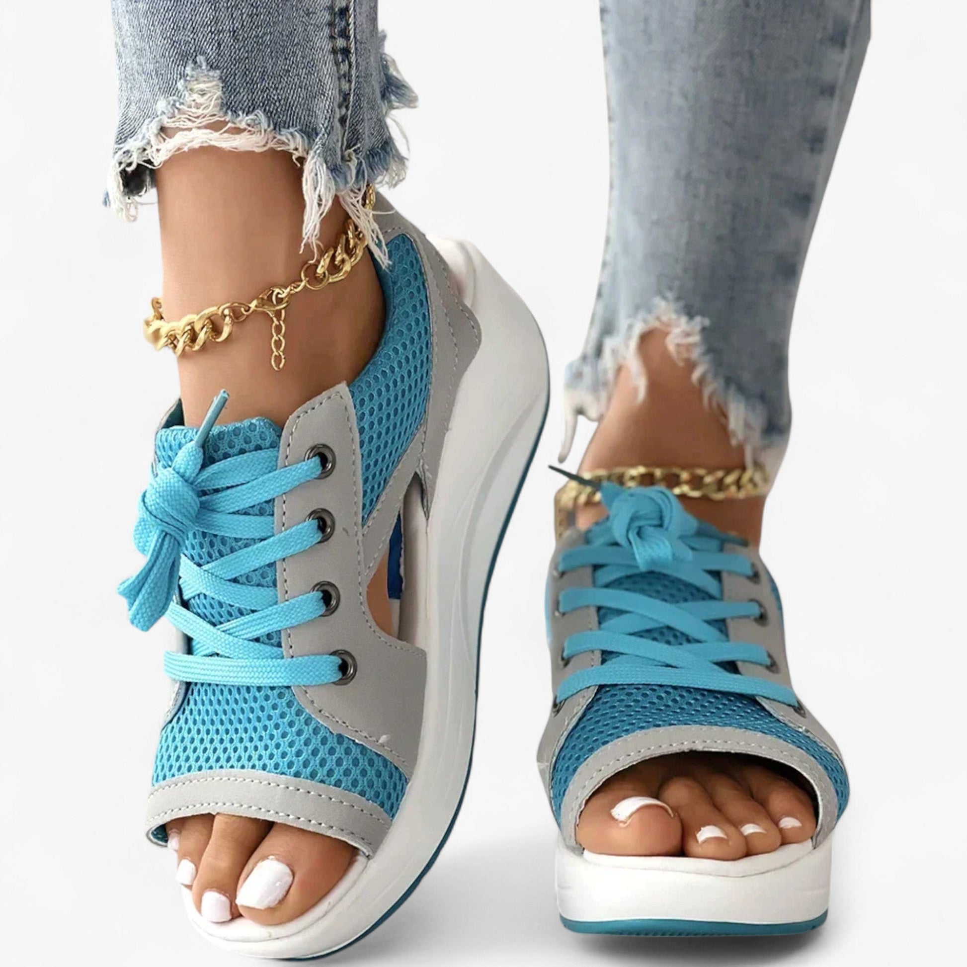 Zoë - Sandali ortopedici - Sandali da donna - Blu - donna ortopedici sandali sandals women sandals - Concept Palermo