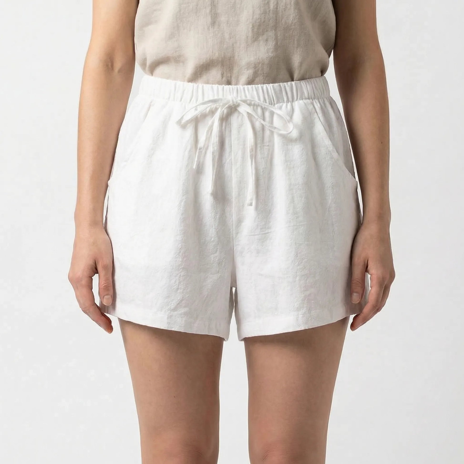Summova - Short De Tiro Alto Con Cordón Ajustable 