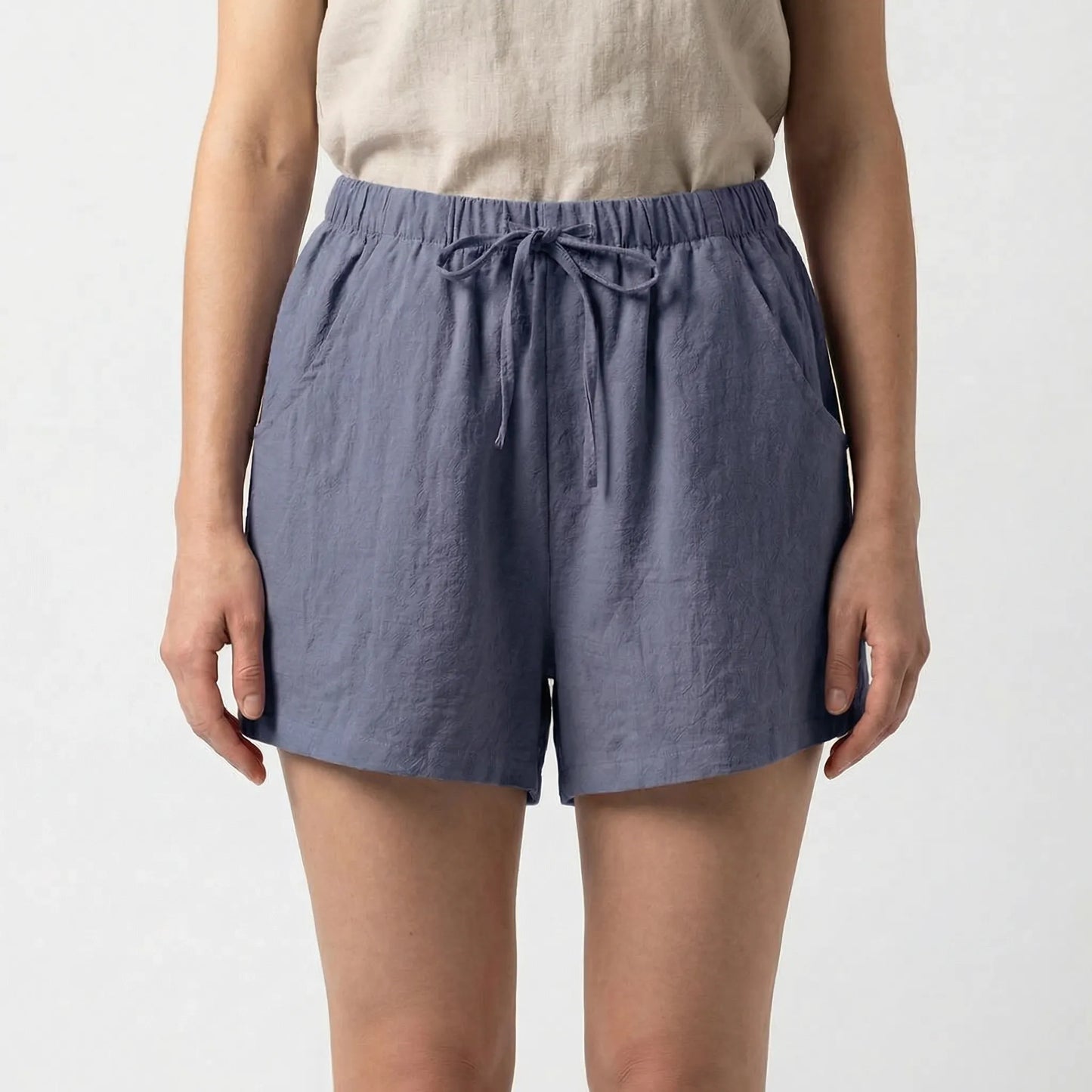 Summova - Short De Tiro Alto Con Cordón Ajustable 
