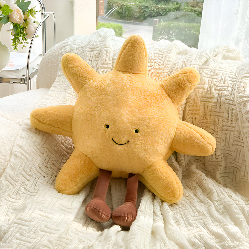 Sierkussen Zon Maan Pluche Kussen Kinderkamer Decoratie 28-48cm | Restfield