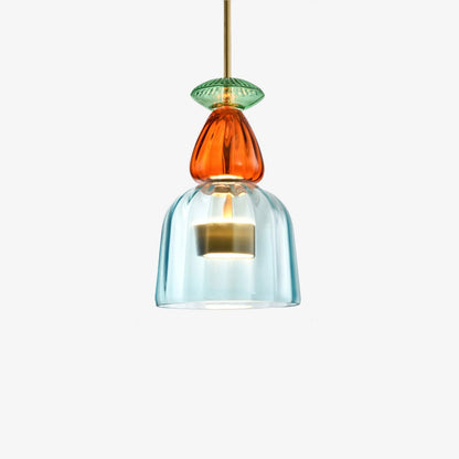 Design Glazen Hanglamp Met Gekleurd Glas En Geïntegreerde Led Moderne Cilindervormige Plafondlamp Voor Keuken Eettafel Woonkamer Met Verstelbaar Snoer | Restfield