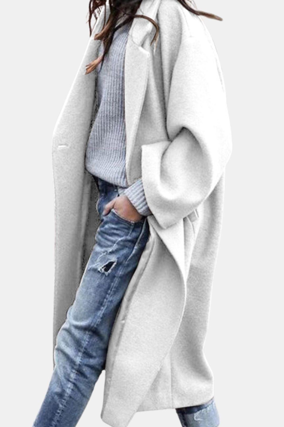 Sylvia - Relaxed Long Hem Double Breasted Coat