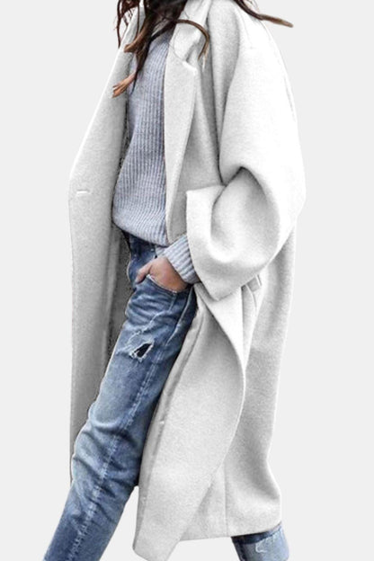 Sylvia - Relaxed Long Hem Double Breasted Coat