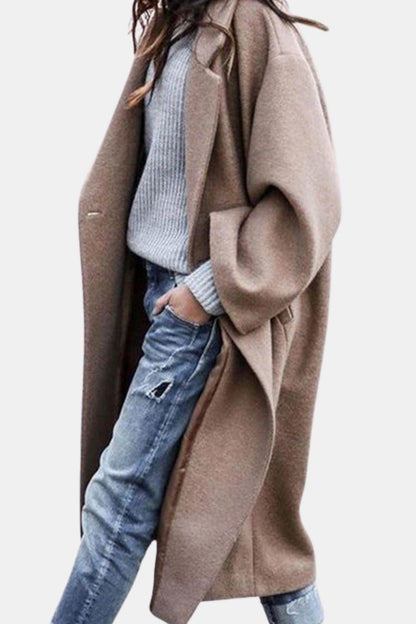Sylvia - Relaxed Long Hem Double Breasted Coat