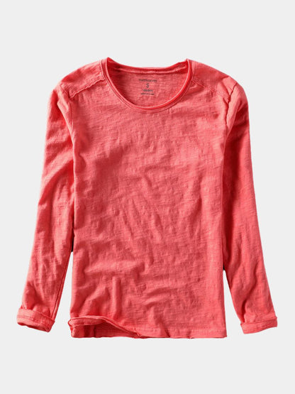 T-shirt herre | Vintage long sleeve t-shirt med rund hals