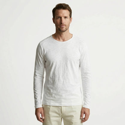 T-shirt herre | Vintage long sleeve t-shirt med rund hals