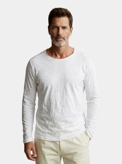 T-shirt herre | Vintage long sleeve t-shirt med rund hals